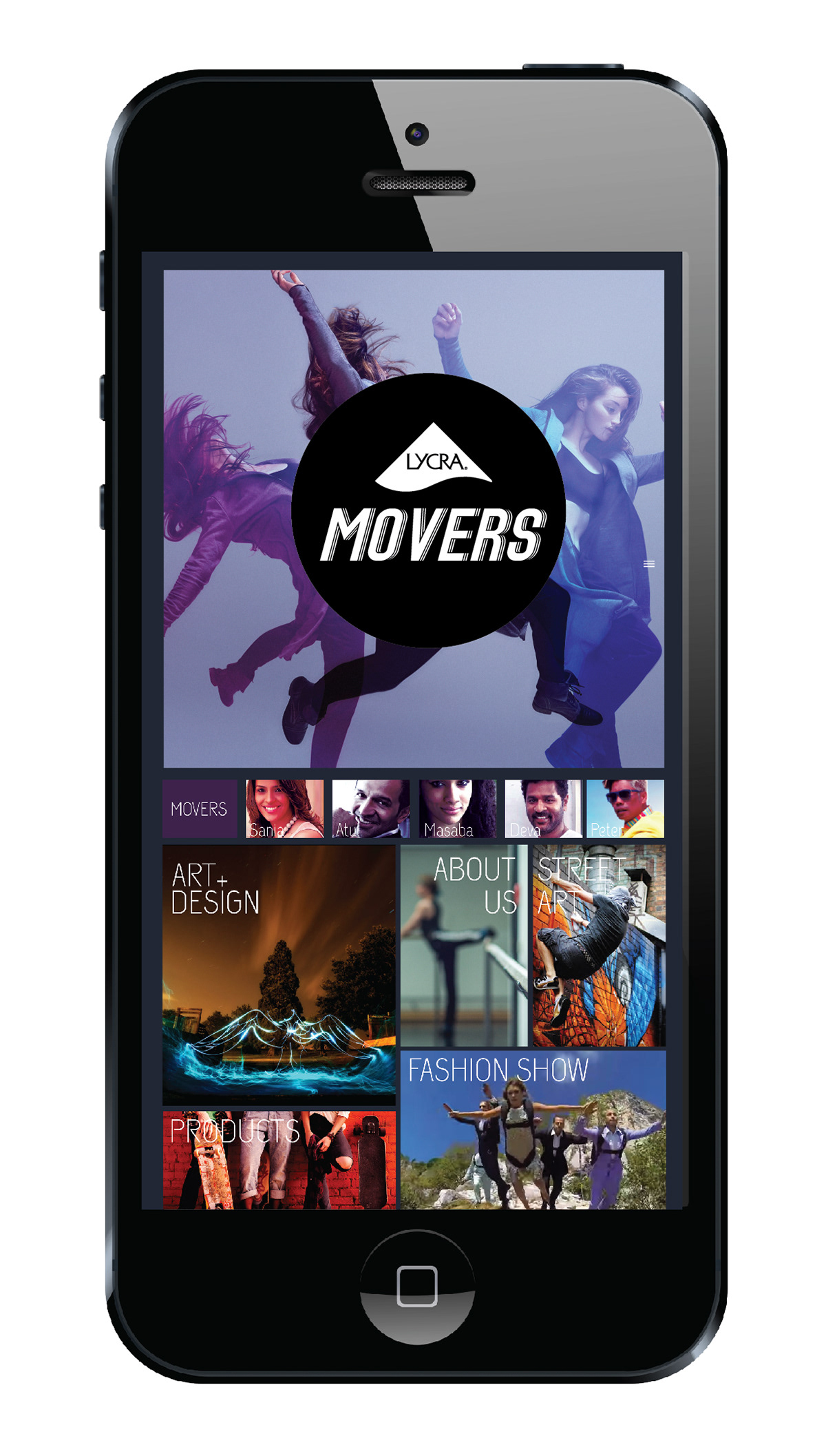 Lycra movers Website design — project image 3