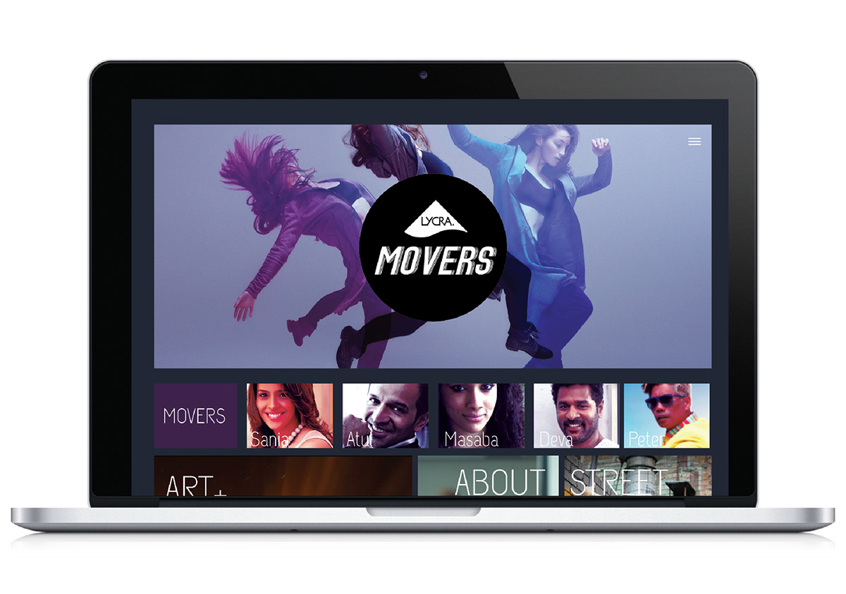 Lycra movers Website design — project image 2