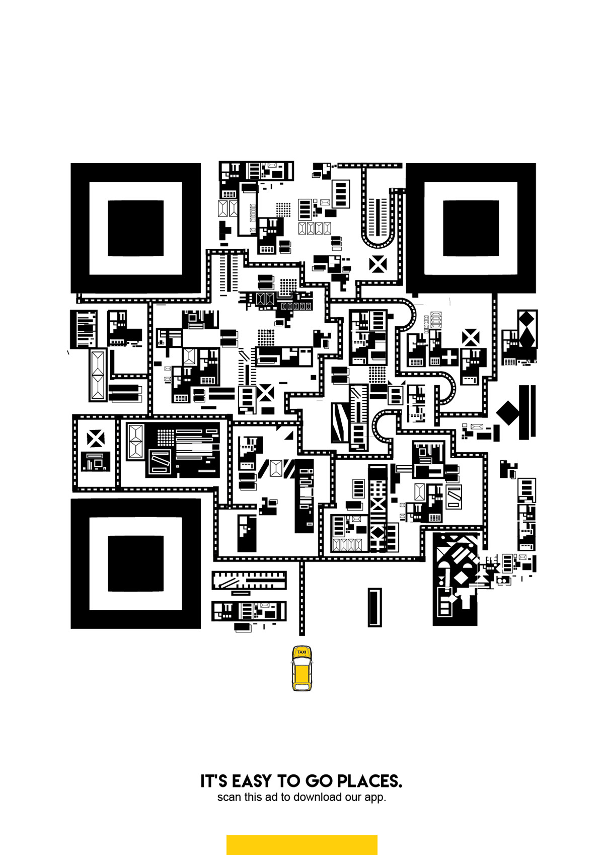 Qr Code ad - App based cab — project image 1