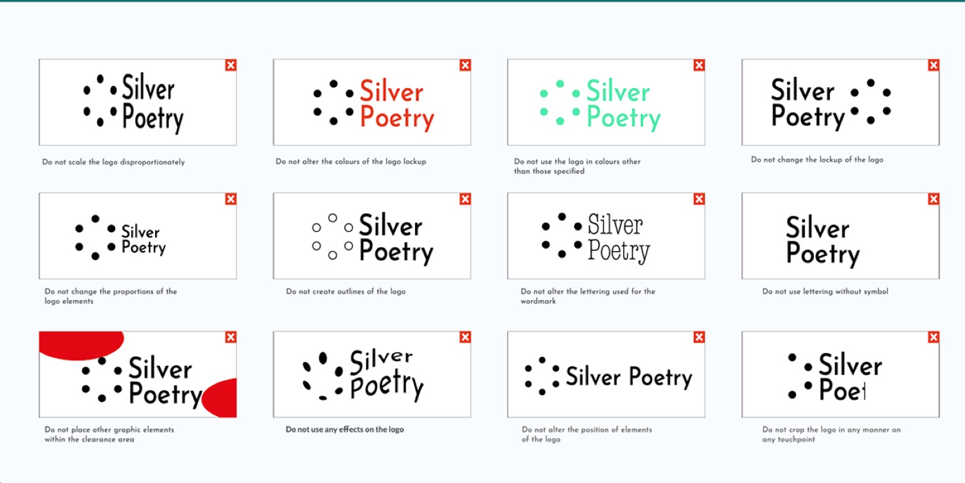 Silver poetry Brand guideline — project image 6