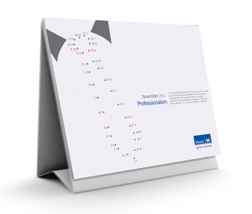 Bharti axa - calendar — project image 1