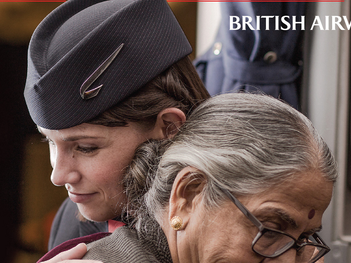 British Airways Fuelled by Love campaign image